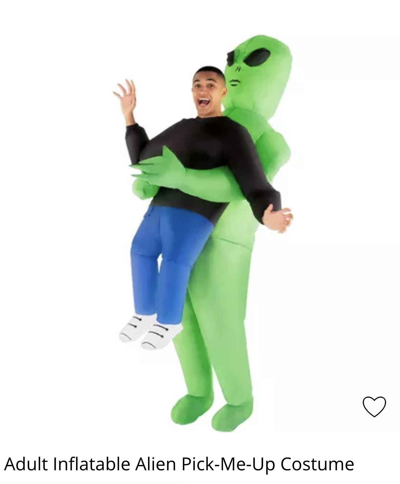 alien blow up costume - 11 Adult Inflatable Alien PickMeUp Costume