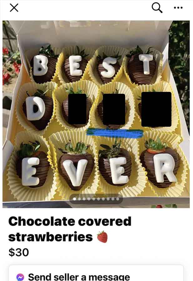 cupcake - Best Ever Chocolate covered strawberries $30 Send seller a message