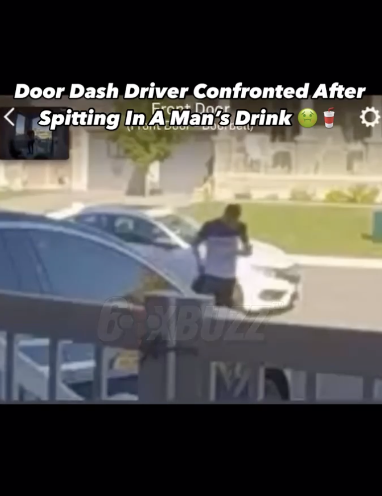 screenshot - Door Dash Driver Confronted After Da Spitting In A Man's Drink Fee Ima