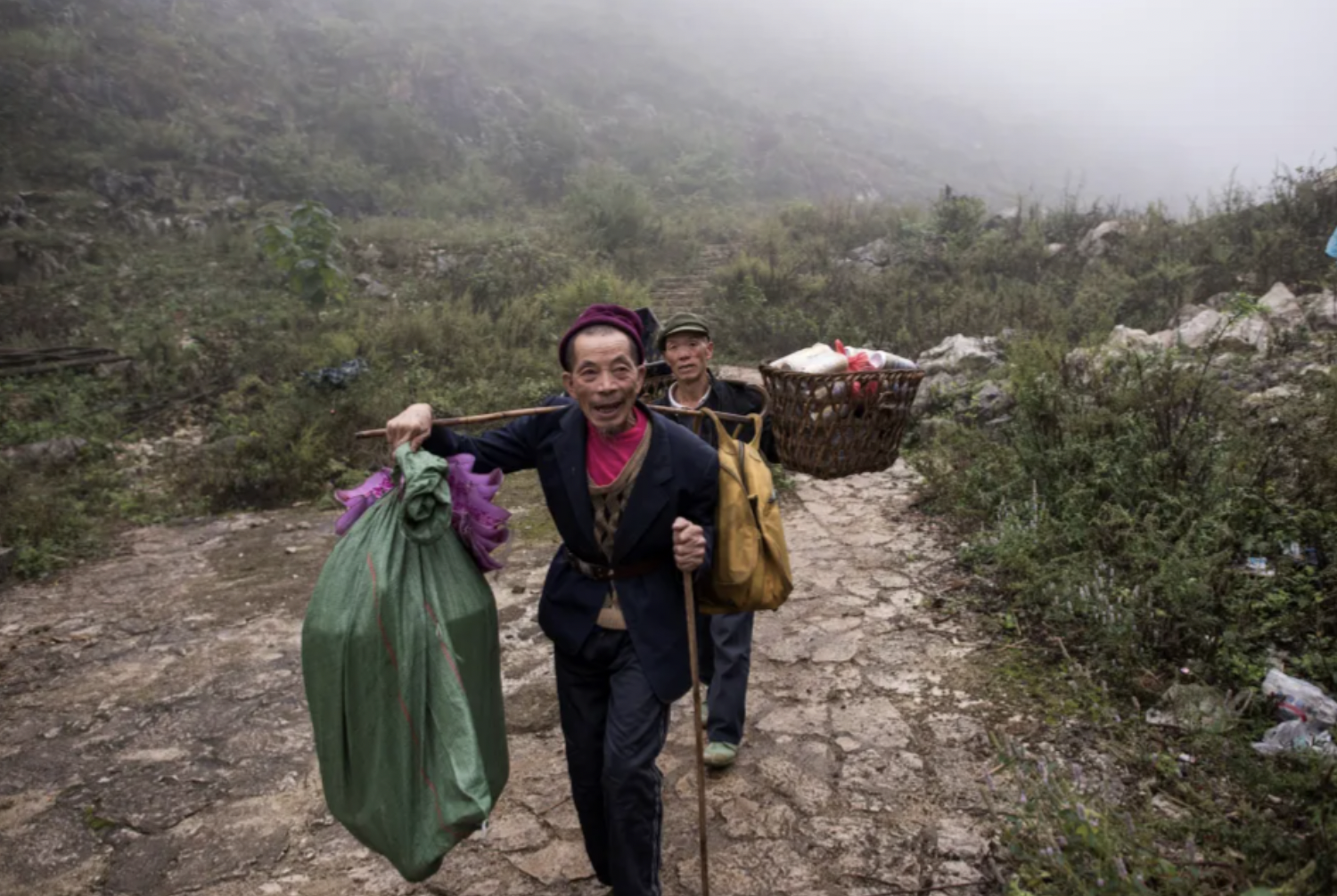 Villagers have to hike for three hours one way to reach the closest shop.