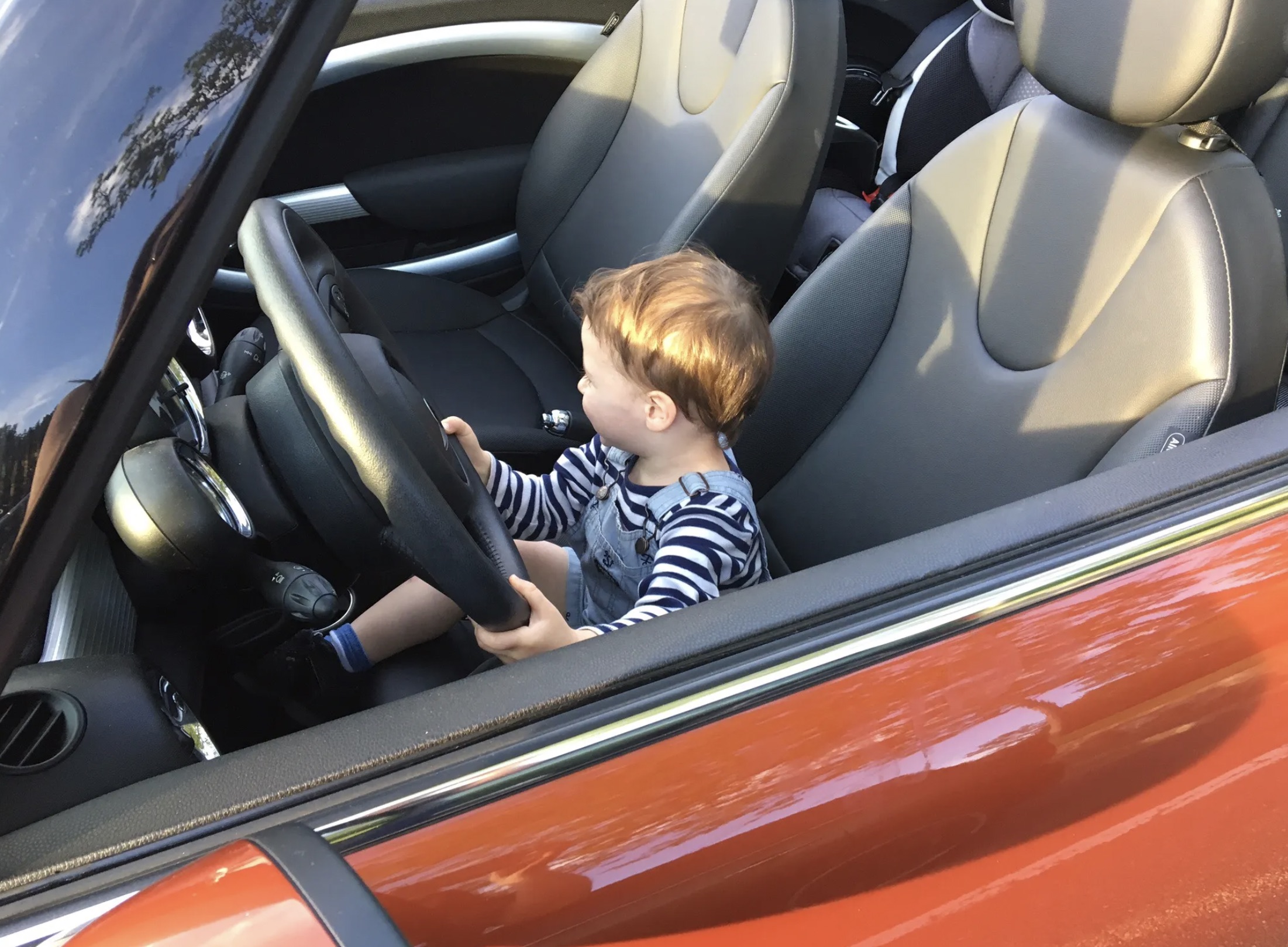 baby driving car