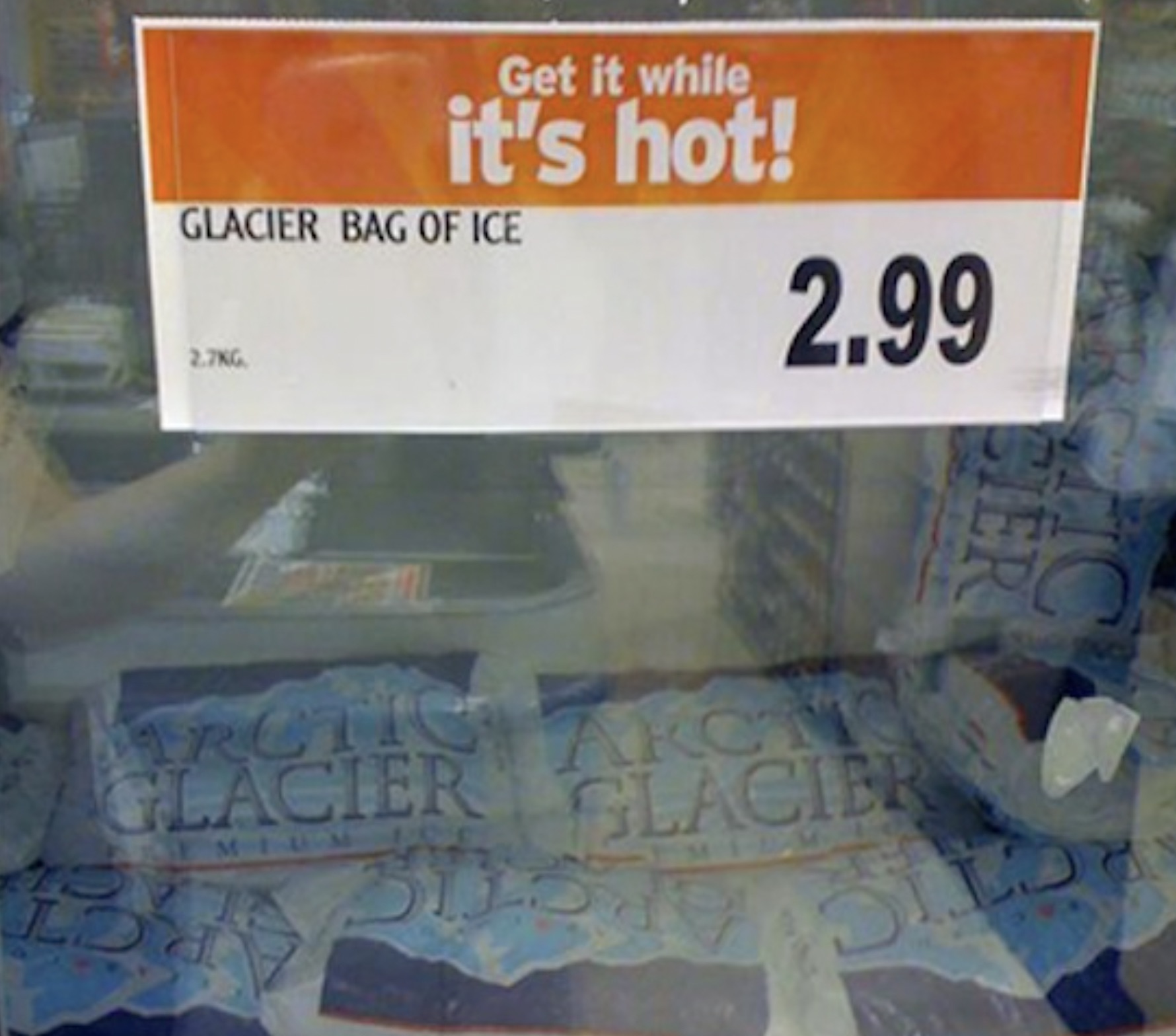 banknote - Get it while it's hot! Glacier Bag Of Ice G 2.99 C Cier Arct Ar C Glacier Glacier M L2