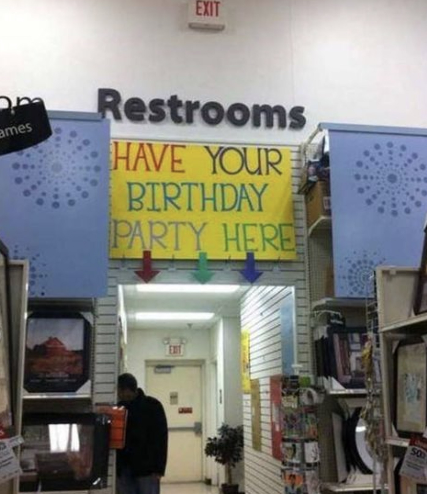 grocery store - Exit ames Restrooms Have Your Birthday Party Here Exit 500