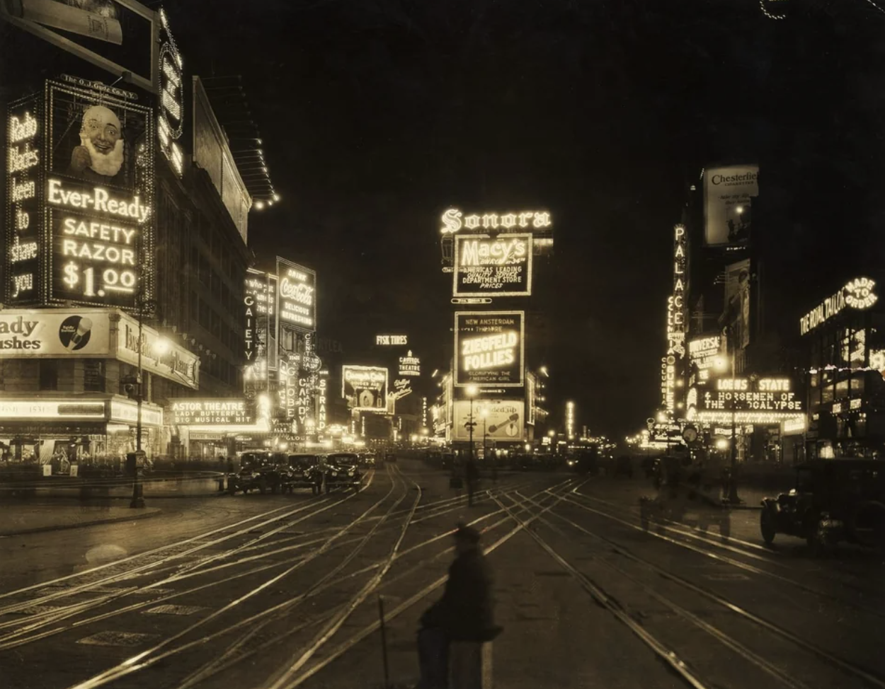 times square night vintage - EverReady Safety Razor $1.00 ady shes Picaiety Sonora Macy's Che Follies Us State Horgenen Of The Alypse