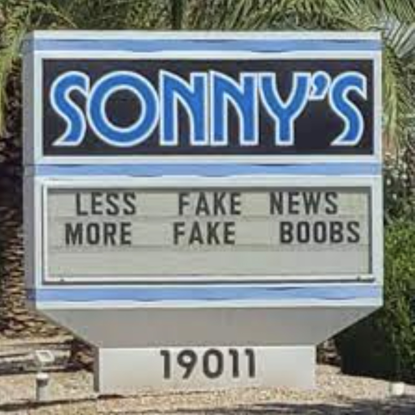 street sign - Sonny'S Less Fake News More Fake Boobs 19011