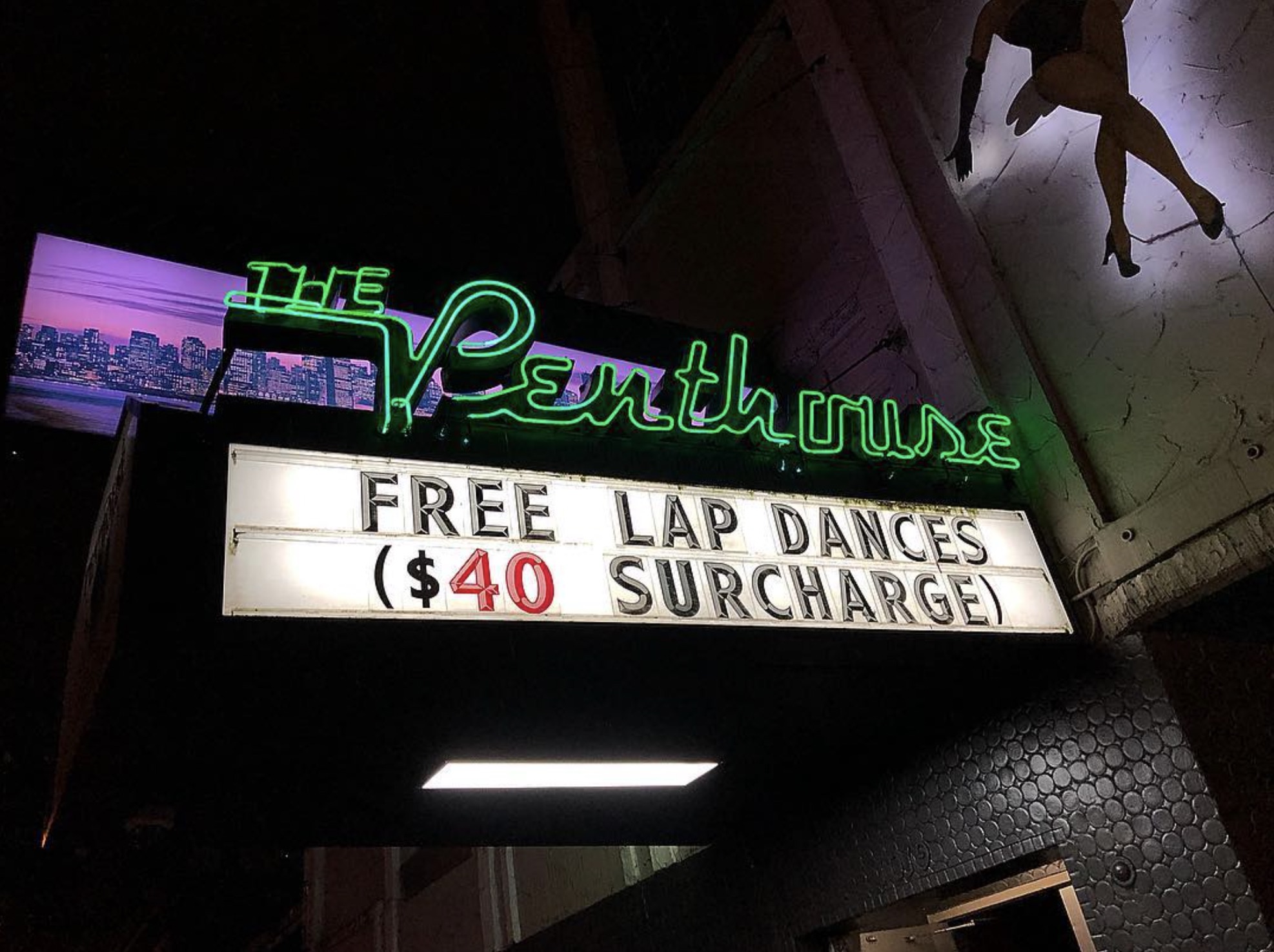 night - The Worthouse Free Lap Dances $40 Surcharge