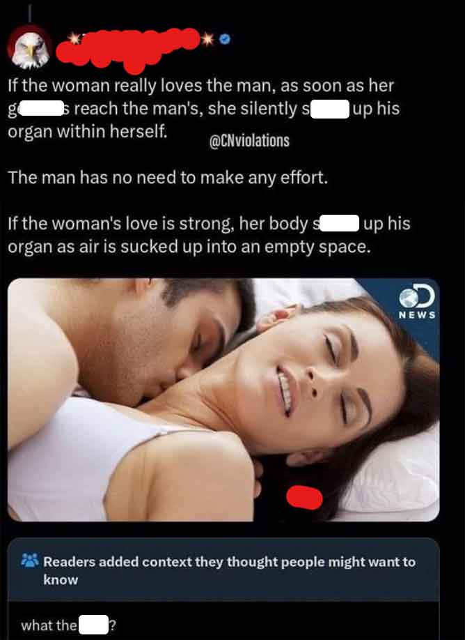 screenshot - If the woman really loves the man, as soon as her gs reach the man's, she silently s up his organ within herself. The man has no need to make any effort. If the woman's love is strong, her body s organ as air is sucked up into an empty space.