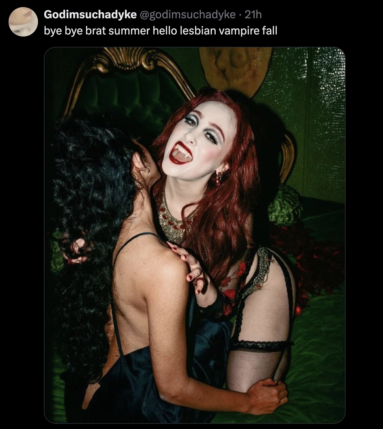 chappell roan vampire - Godimsuchadyke 21h bye bye brat summer hello lesbian vampire fall