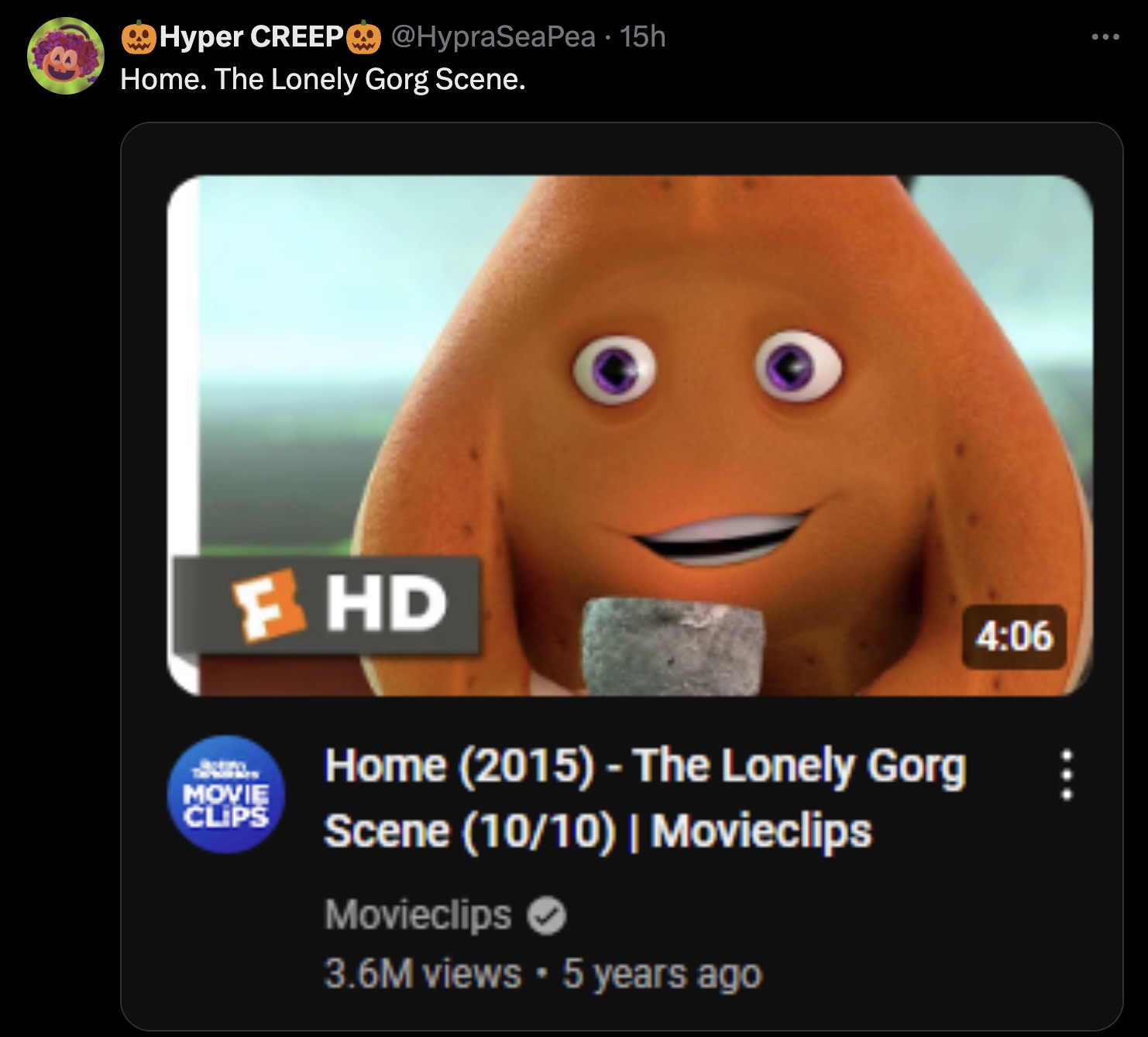 screenshot - Hyper Creep 15h Home. The Lonely Gorg Scene. Hd Movie Home 2015 The Lonely Gorg Clips Scene 1010 | Movieclips Movieclips 3.6M views 5 years ago