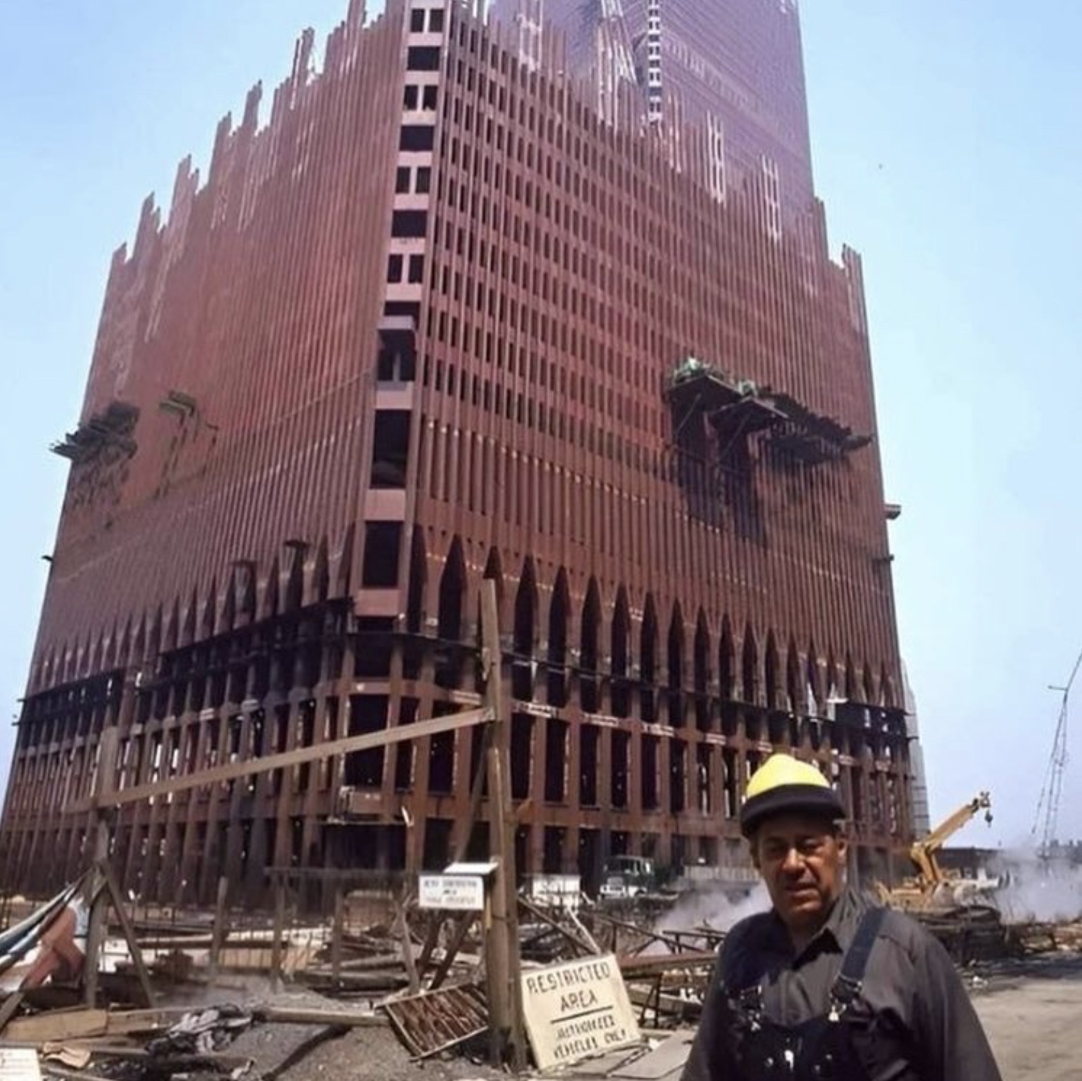 wtc construction 1970 - Restricted Area