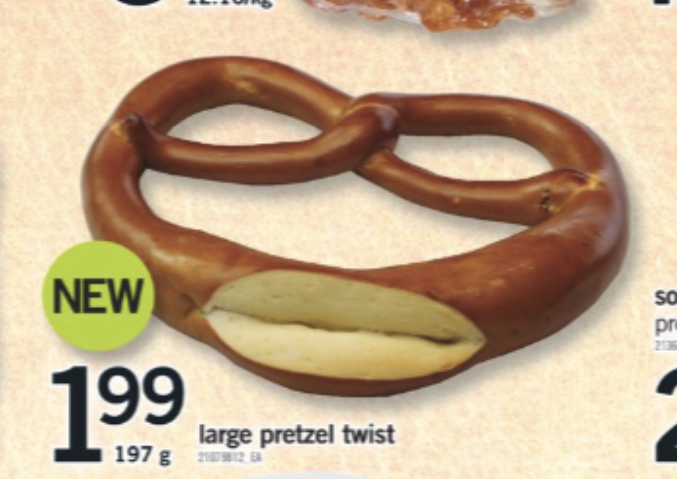 bockwurst - New 199 197 g large pretzel twist 21079812 Ea so pr 2136