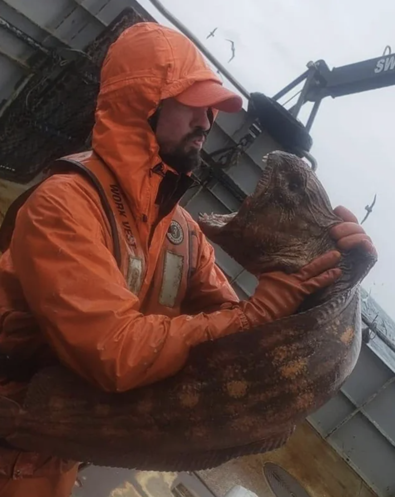 fisherman with wolf eel - Work Ve