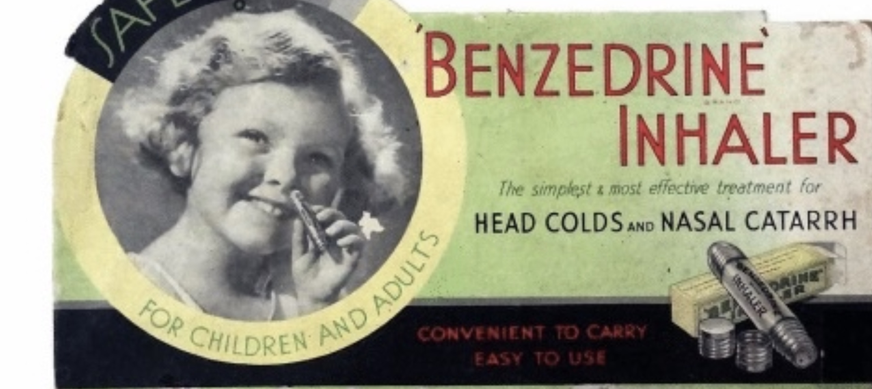 banknote - Sa For Children And Adults Benzedrine Inhaler The simplest & most effective treatment for Head Colds And Nasal Catarrh Convenient To Carry Easy To Use Nhaler Orine R