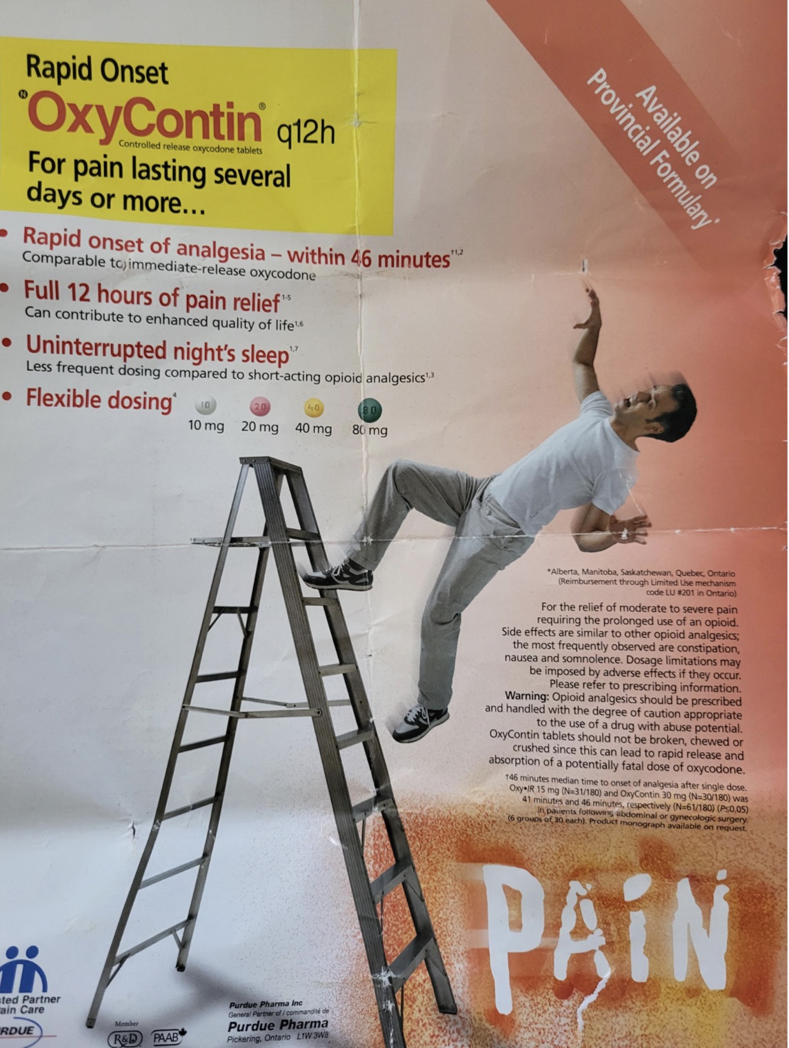 flyer - Rapid Onset OxyContin q12h For pain lasting several days or more... Rapid onset of analgesia within 46 minutes" Comparable tommedisterelease oxycodone Full 12 hours of pain relief Can contribute to enhanced quality of life Uninterrupted night's sl