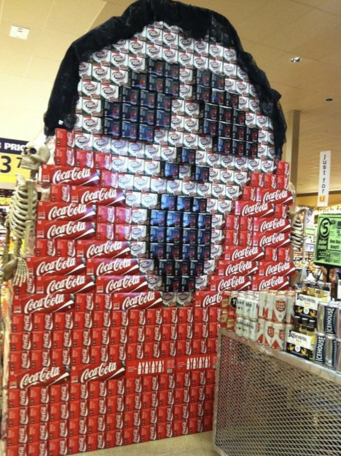 halloween soda displays