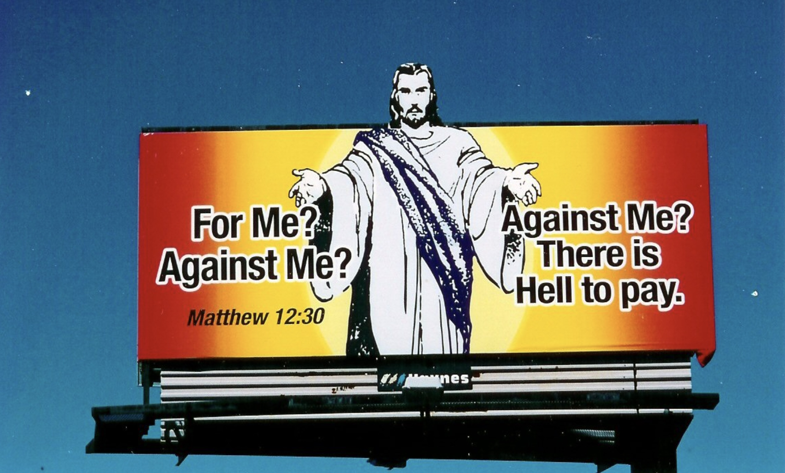 billboard - For Me? Against Me? Matthew Against Me? There is Hell to pay.