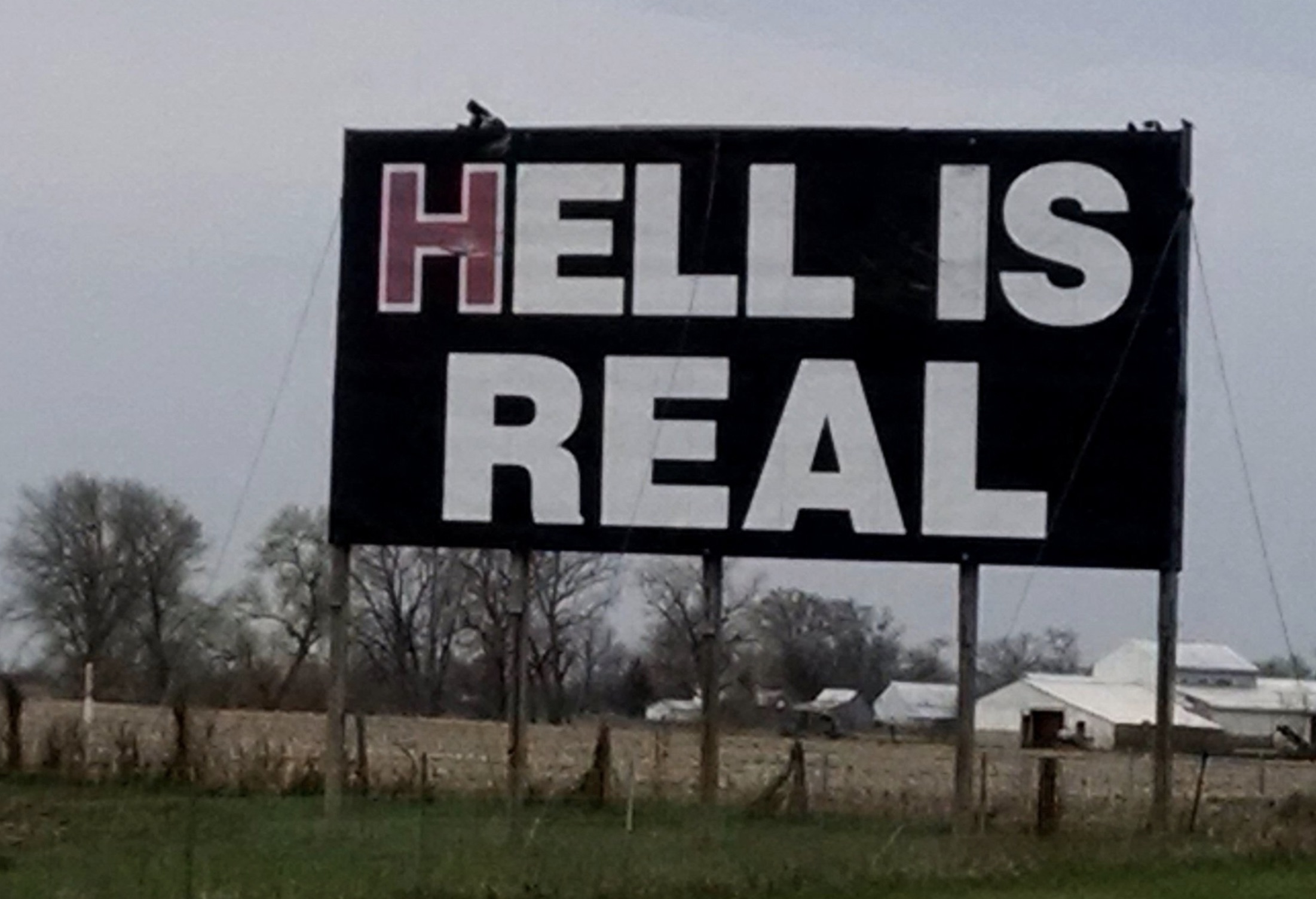 hell is real sign ohio - Hell Is Real