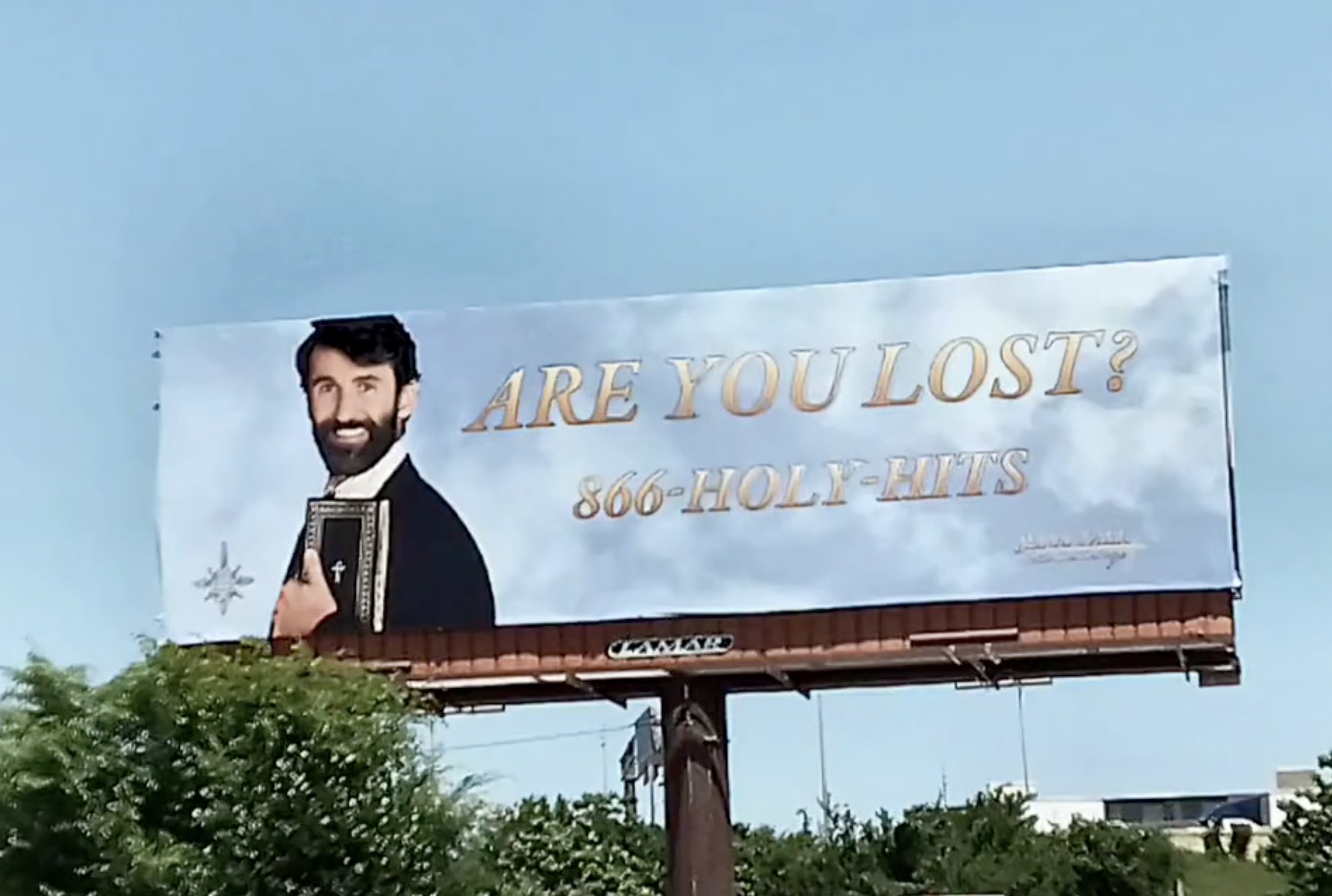 billboard - Are You Lost? 866HolyHits Clamar