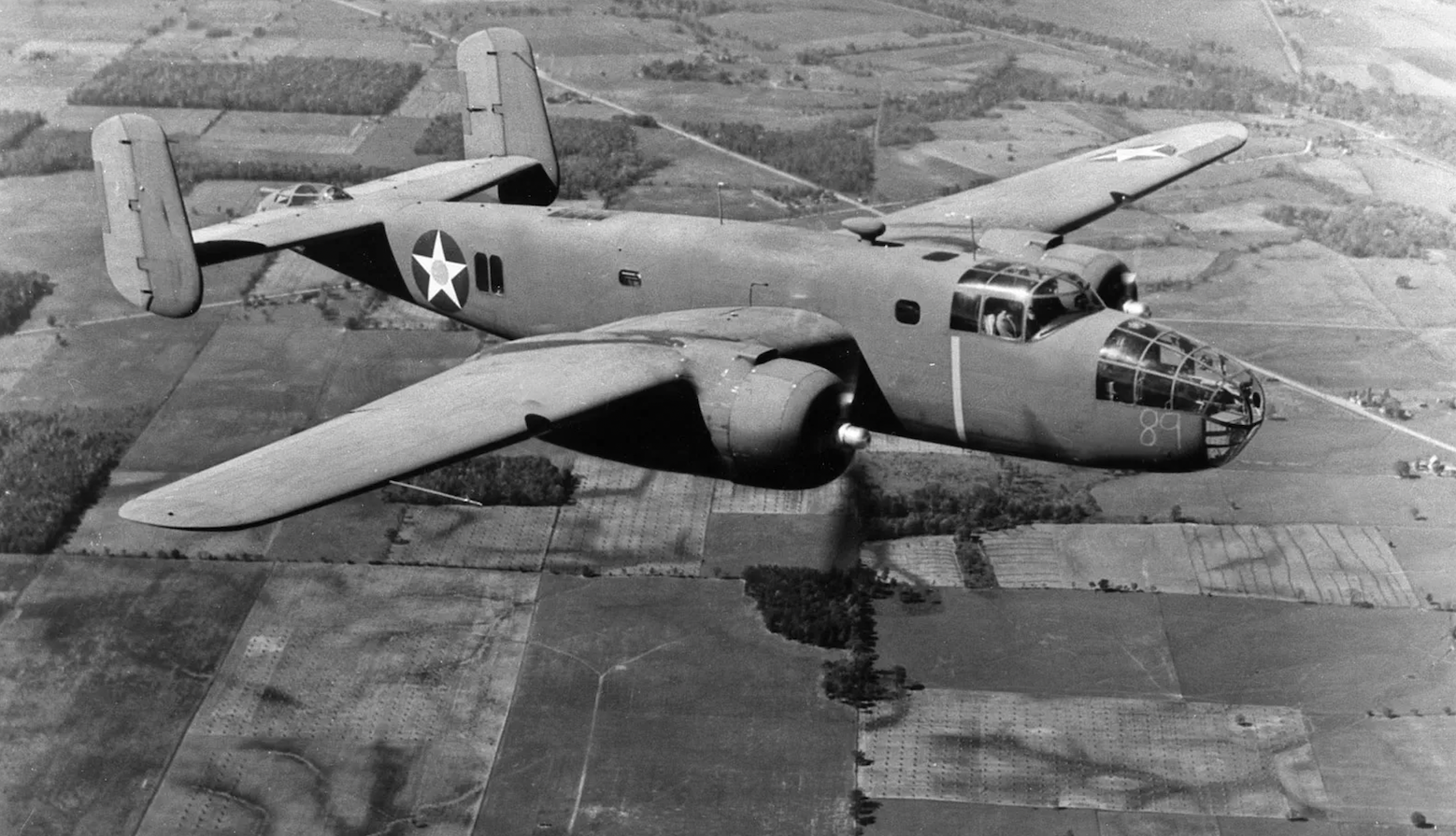 A B-25 bomber for reference. 