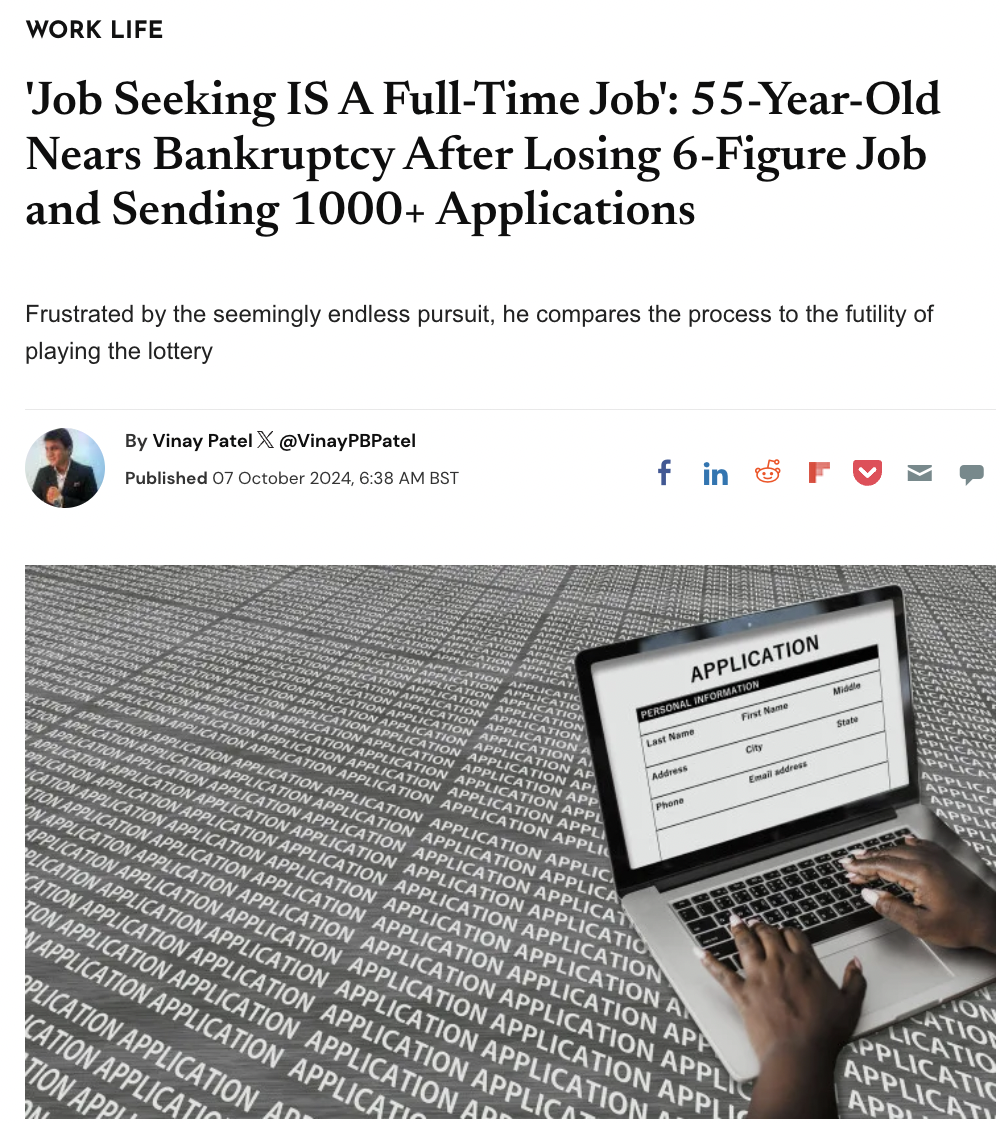 filling out application online - Work Life 'Job Seeking Is A FullTime Job' 55YearOld Nears Bankruptcy After Losing 6Figure Job and Sending 1000 Applications Frustrated by the seemingly endless pursuit, he compares the process to the futility of playing th