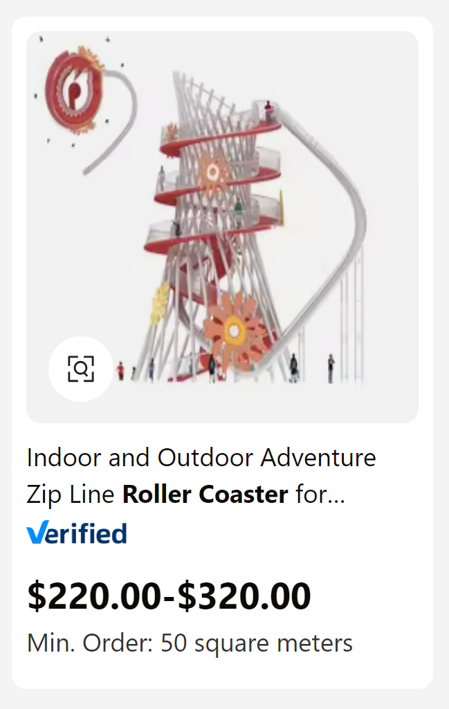 graphic design - Q Indoor and Outdoor Adventure Zip Line Roller Coaster for... Verified $220.00$320.00 Min. Order 50 square meters