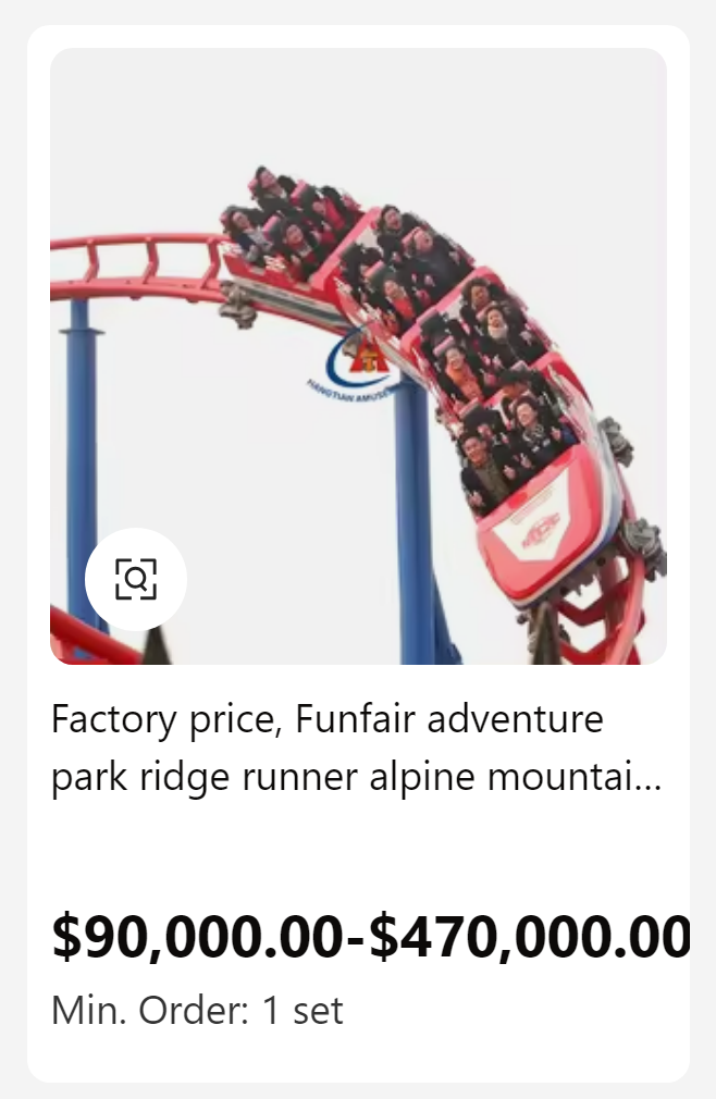 graphic design - Factory price, Funfair adventure park ridge runner alpine mountai... $90,000.00$470,000.00 Min. Order 1 set