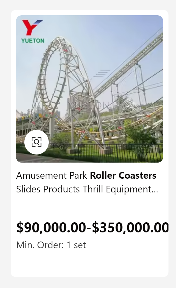 roller coaster - Y Yueton 10 Amusement Park Roller Coasters Slides Products Thrill Equipment... $90,000.00$350,000.00 Min. Order 1 set