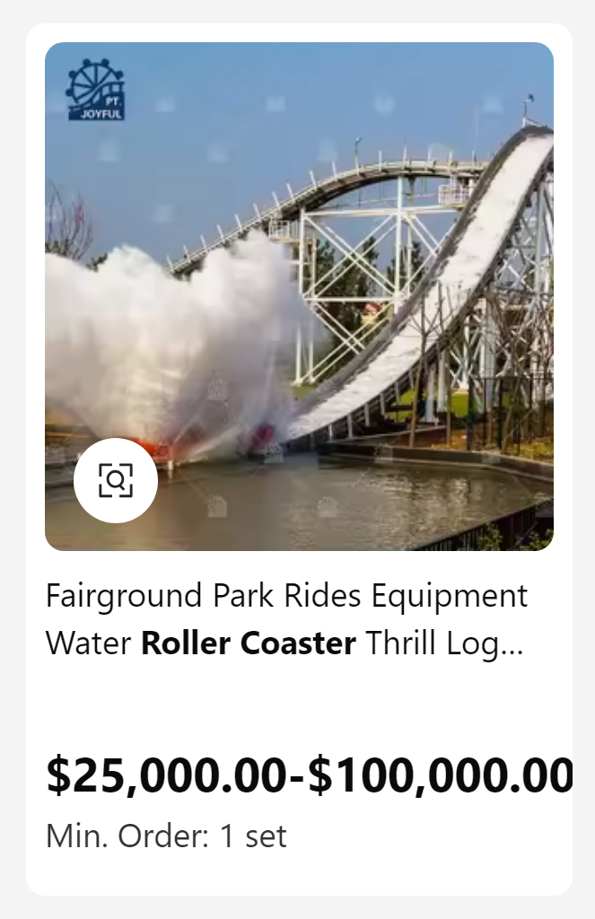 roller coaster - Joyful b Fairground Park Rides Equipment Water Roller Coaster Thrill Log... $25,000.00$100,000.00 Min. Order 1 set