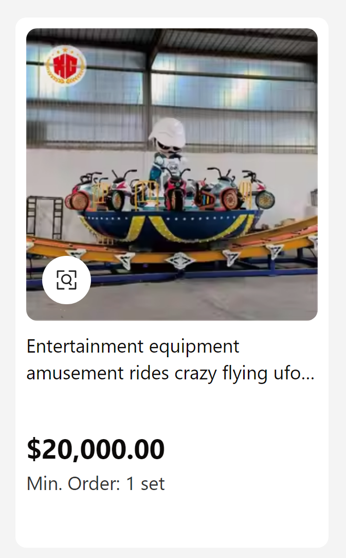 dragon boat - Entertainment equipment amusement rides crazy flying ufo... $20,000.00 Min. Order 1 set b