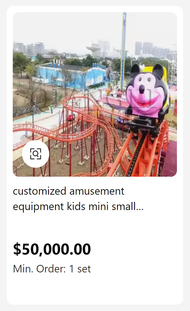 roller coaster - customized amusement equipment kids mini small... $50,000.00 Min. Order 1 set