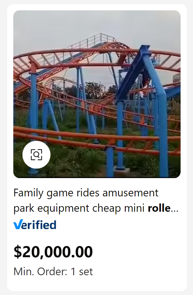 roller coaster - Family game rides amusement park equipment cheap mini rolle... Verified $20,000.00 Min. Order 1 set