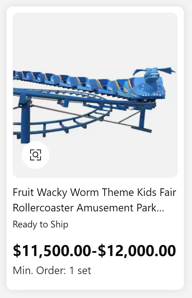 stretcher - Fruit Wacky Worm Theme Kids Fair Rollercoaster Amusement Park... Ready to Ship $11,500.00$12,000.00 Min. Order 1 set