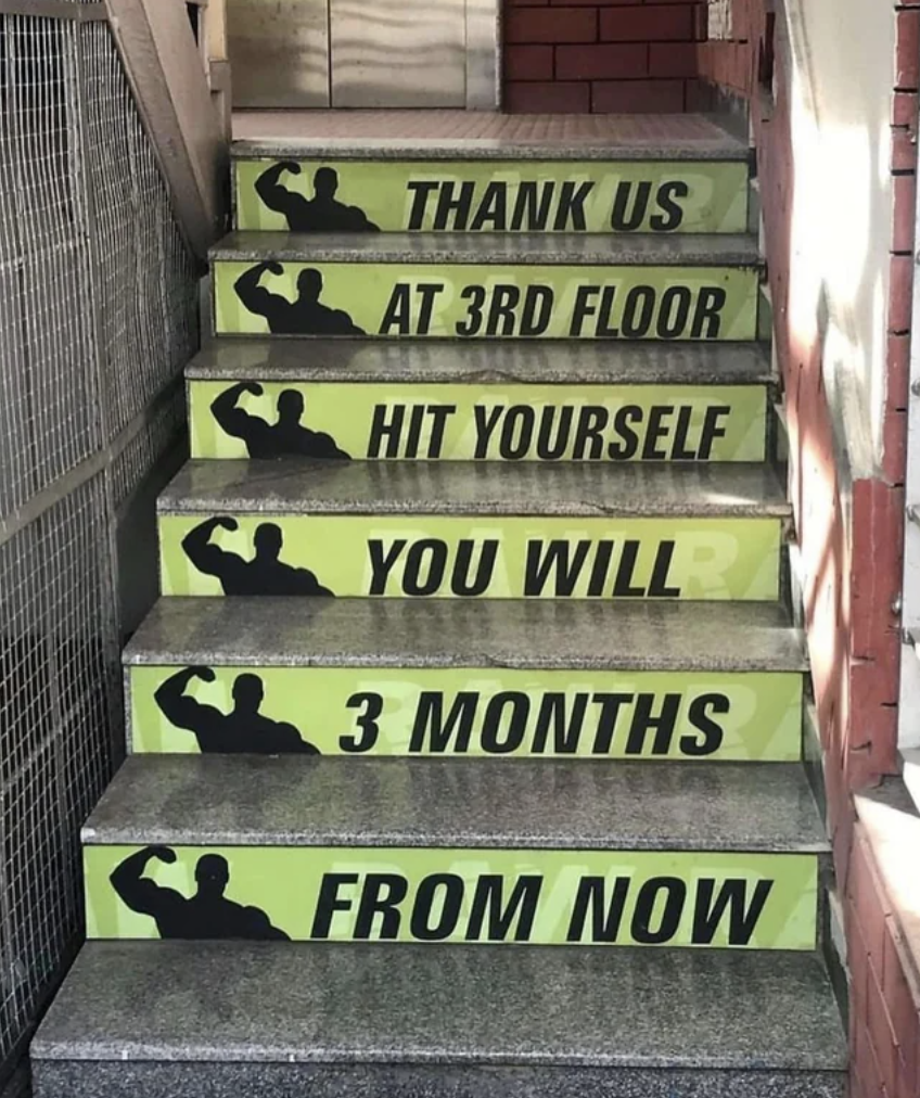 thank us at 3rd floor - Thank Us At 3RD Floor Hit Yourself You Will 3 Months From Now