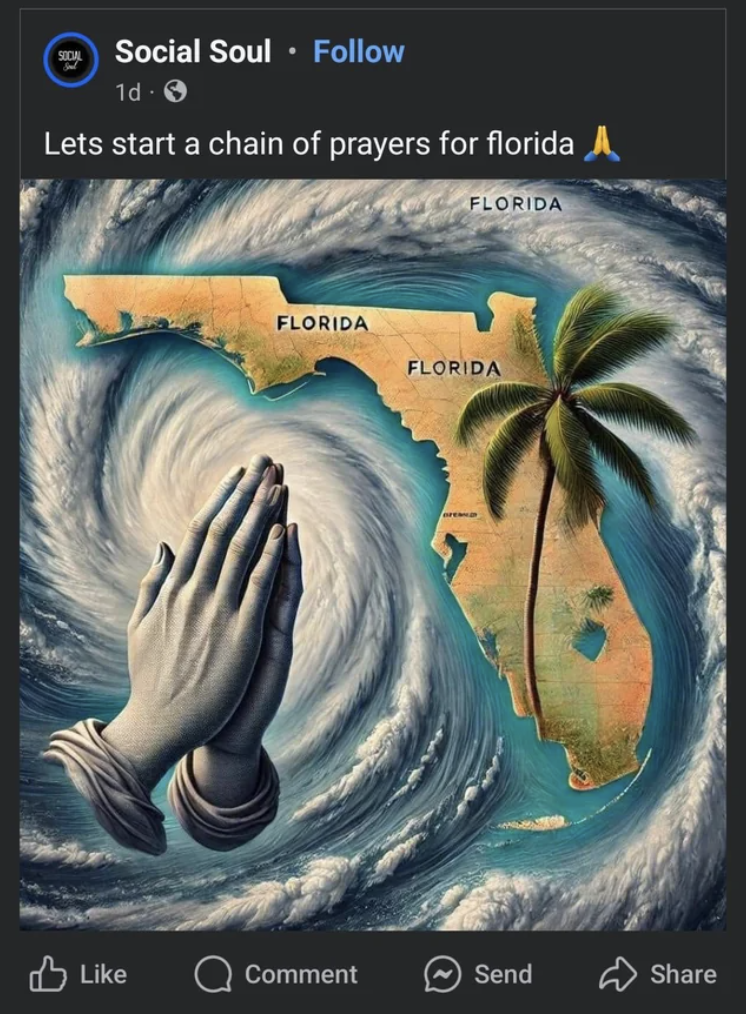 poster - Social Soul 1d Lets start a chain of prayers for florida Florida Florida Florida Comment Send