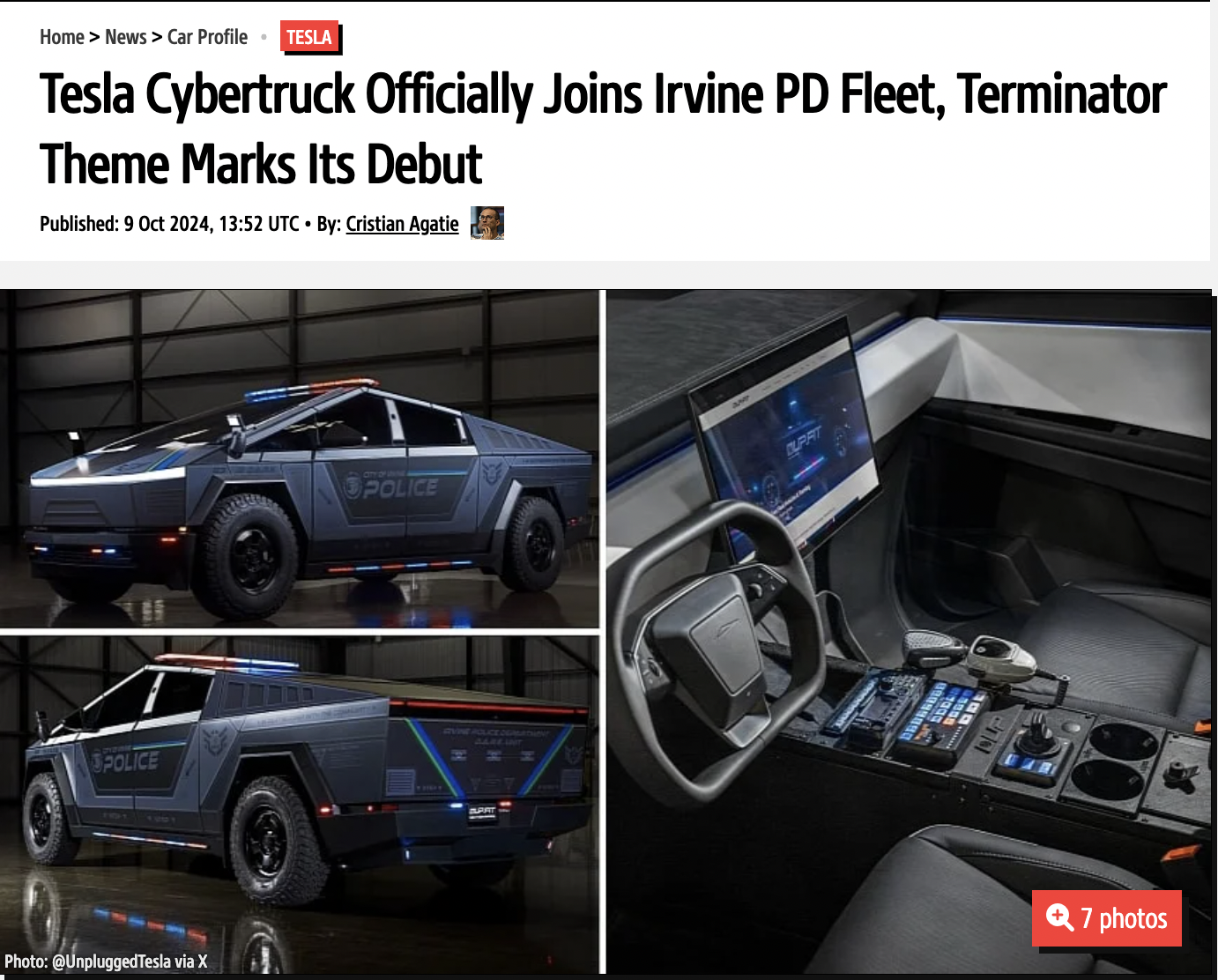 lamborghini reventón - Home > News > Car Profile Tesla Tesla Cybertruck Officially Joins Irvine Pd Fleet, Terminator Theme Marks Its Debut Published , Utc By Cristian Agatie Police Police Q7 photos Photo Tesla via X