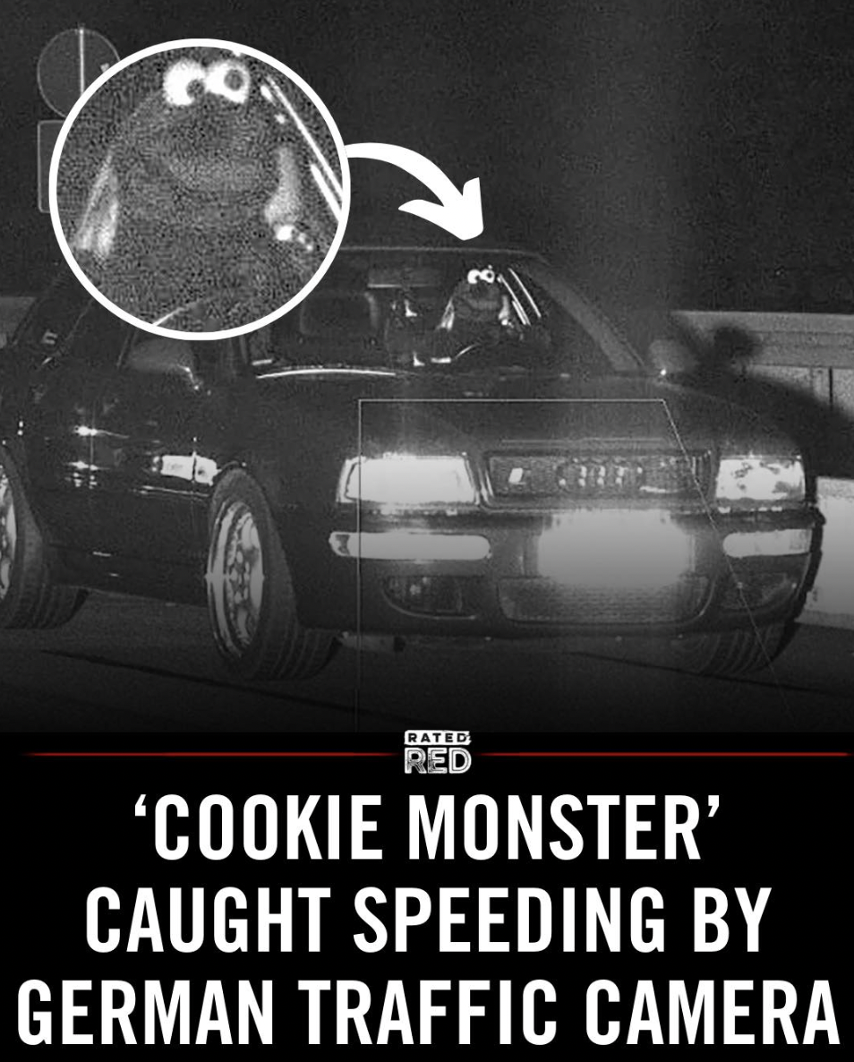 delorean dmc-12 - Co Rated Red 'Cookie Monster' Caught Speeding By German Traffic Camera