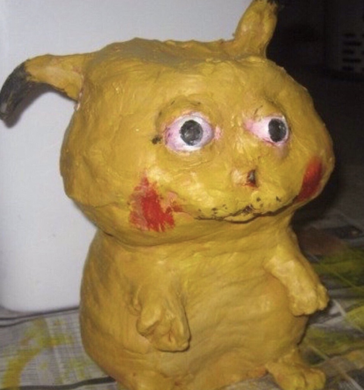 ugly pikachu cake