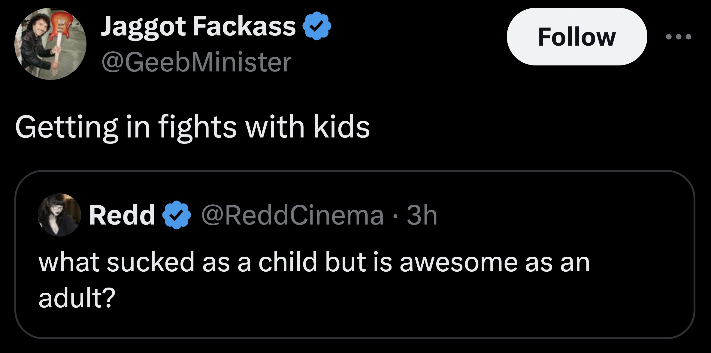 screenshot - Jaggot Fackass Getting in fights with kids Redd 3h what sucked as a child but is awesome as an adult?