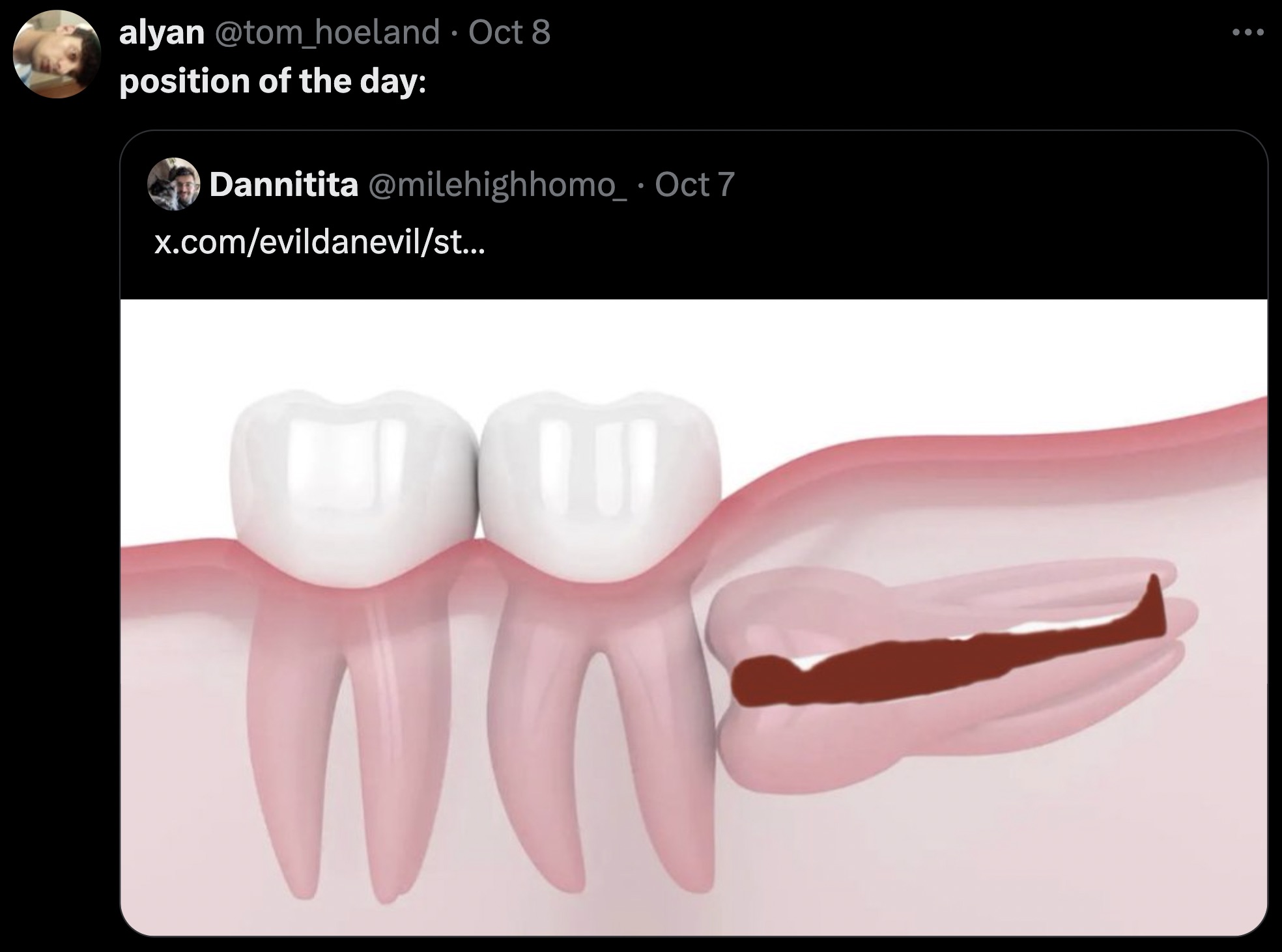 tongue - alyan Oct 8 position of the day Dannitita Oct 7 x.comevildanevilst...