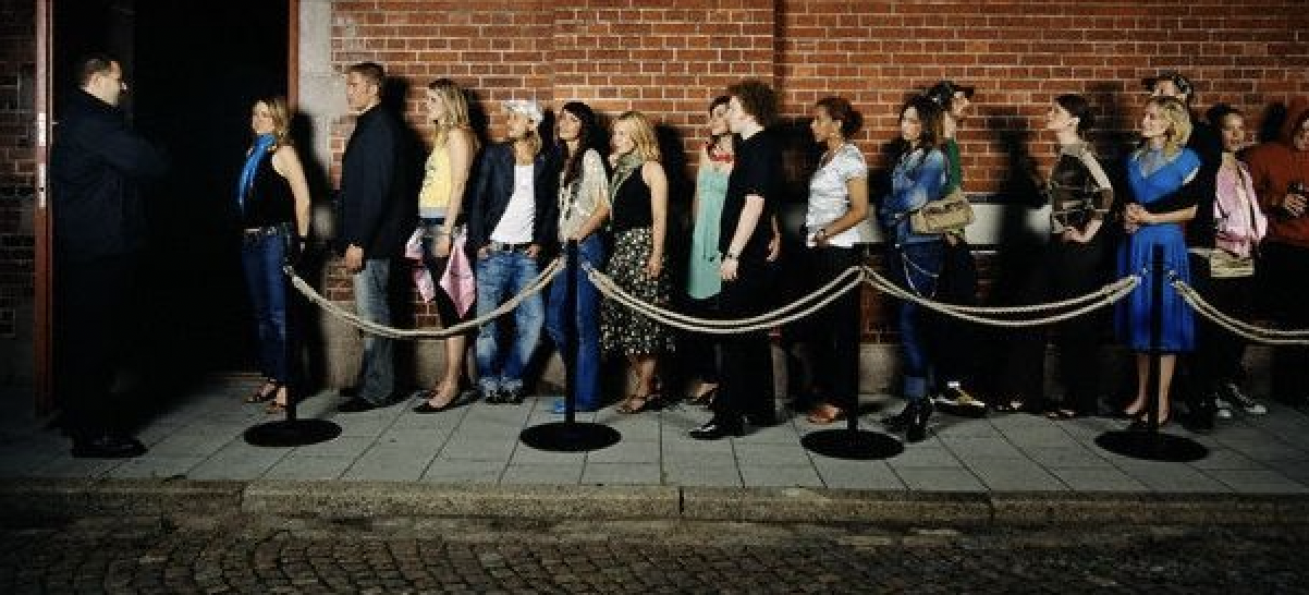 club bouncer line