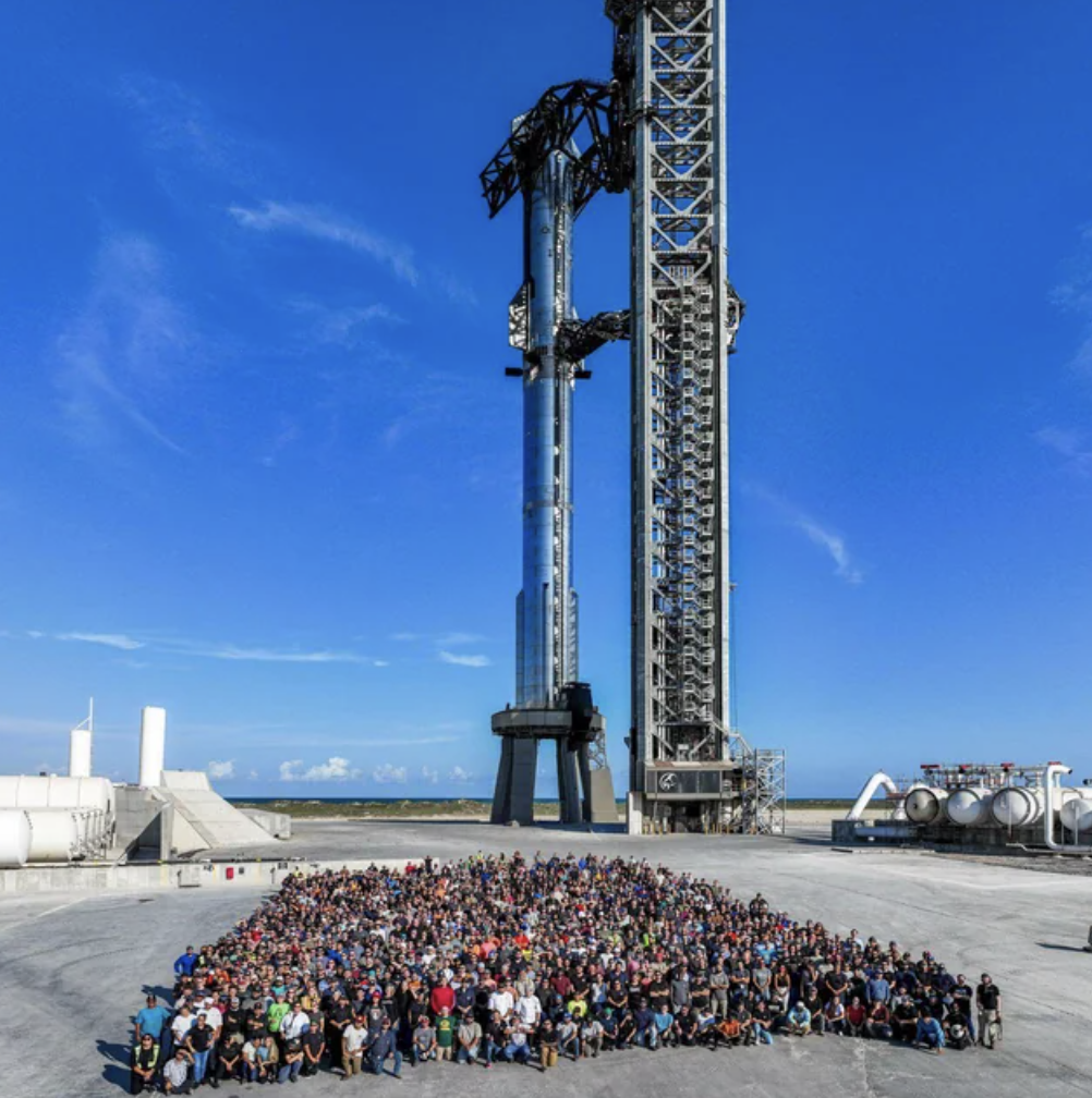 The spacex team behind successful superheavy booster catch.