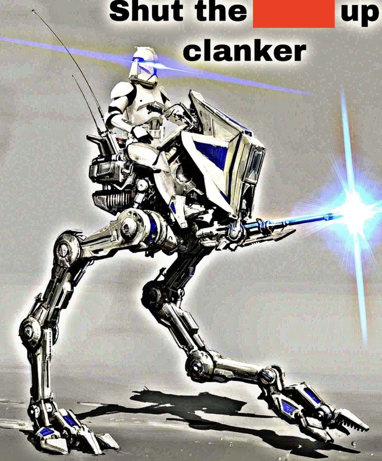 Shut the clanker up