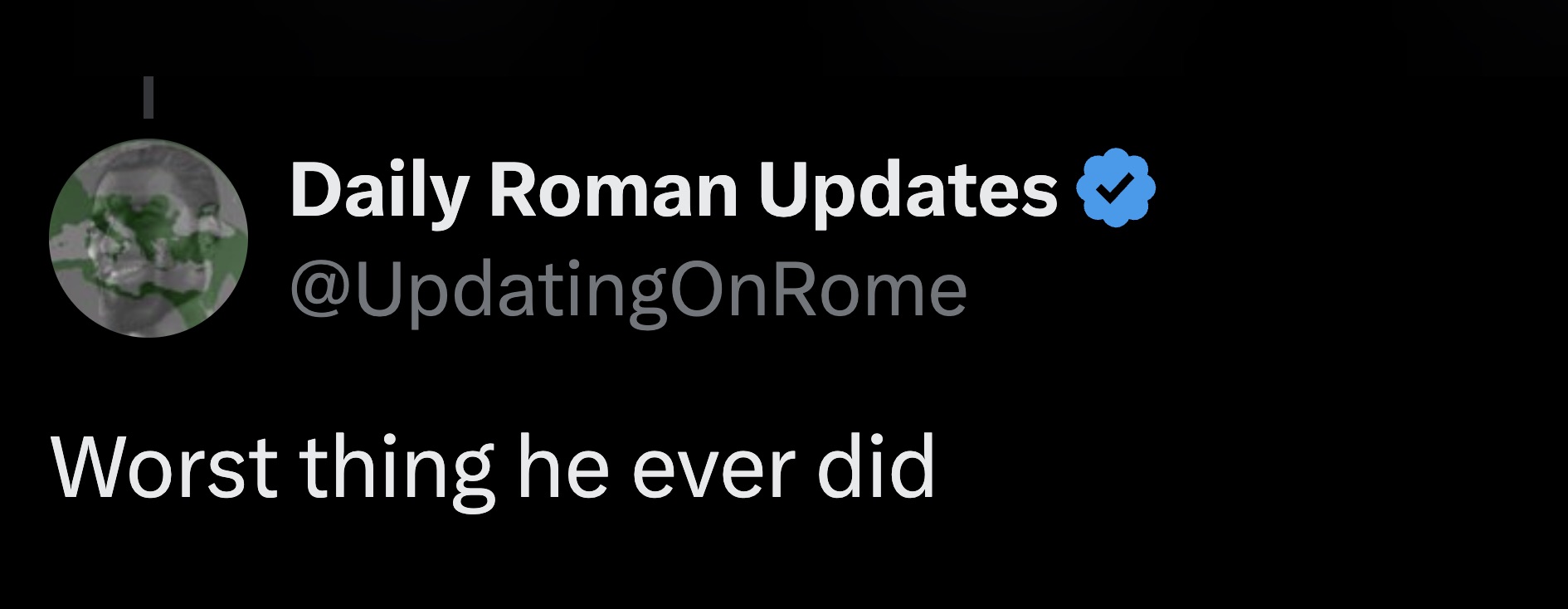 darkness - Daily Roman Updates Worst thing he ever did