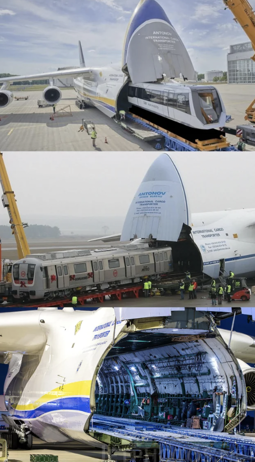 The Antonov An-225 was the world's largest plane until it was destroyed at the Battle of Antonov Airport during the Russian invasion of Ukraine in 2022. 