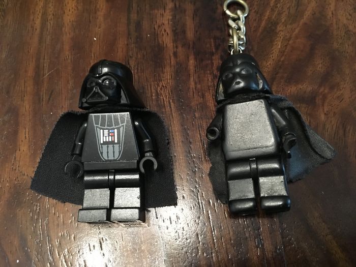 The force is not so strong with this Darth Vader lego keychain.