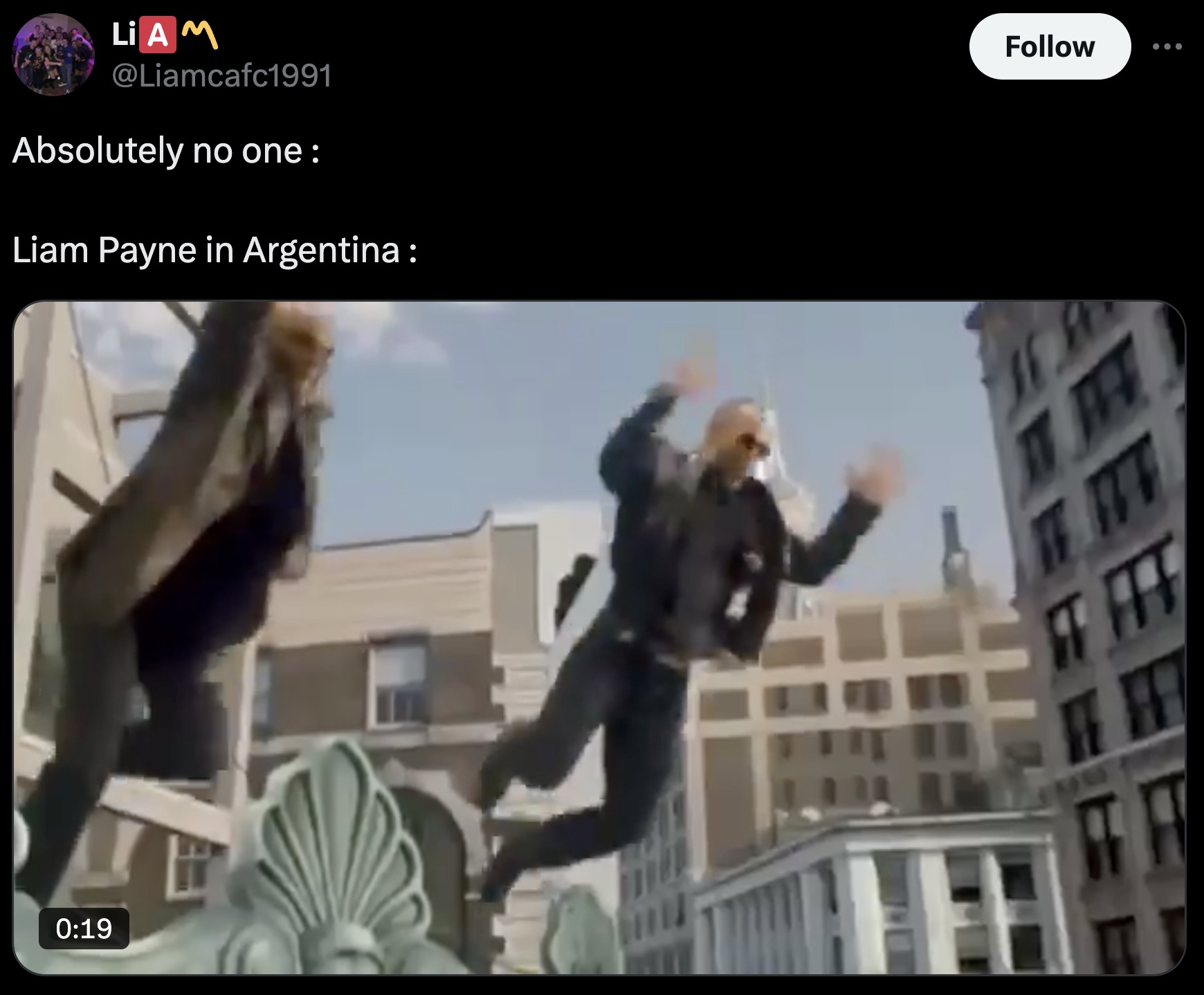 screenshot - Liam Absolutely no one Liam Payne in Argentina