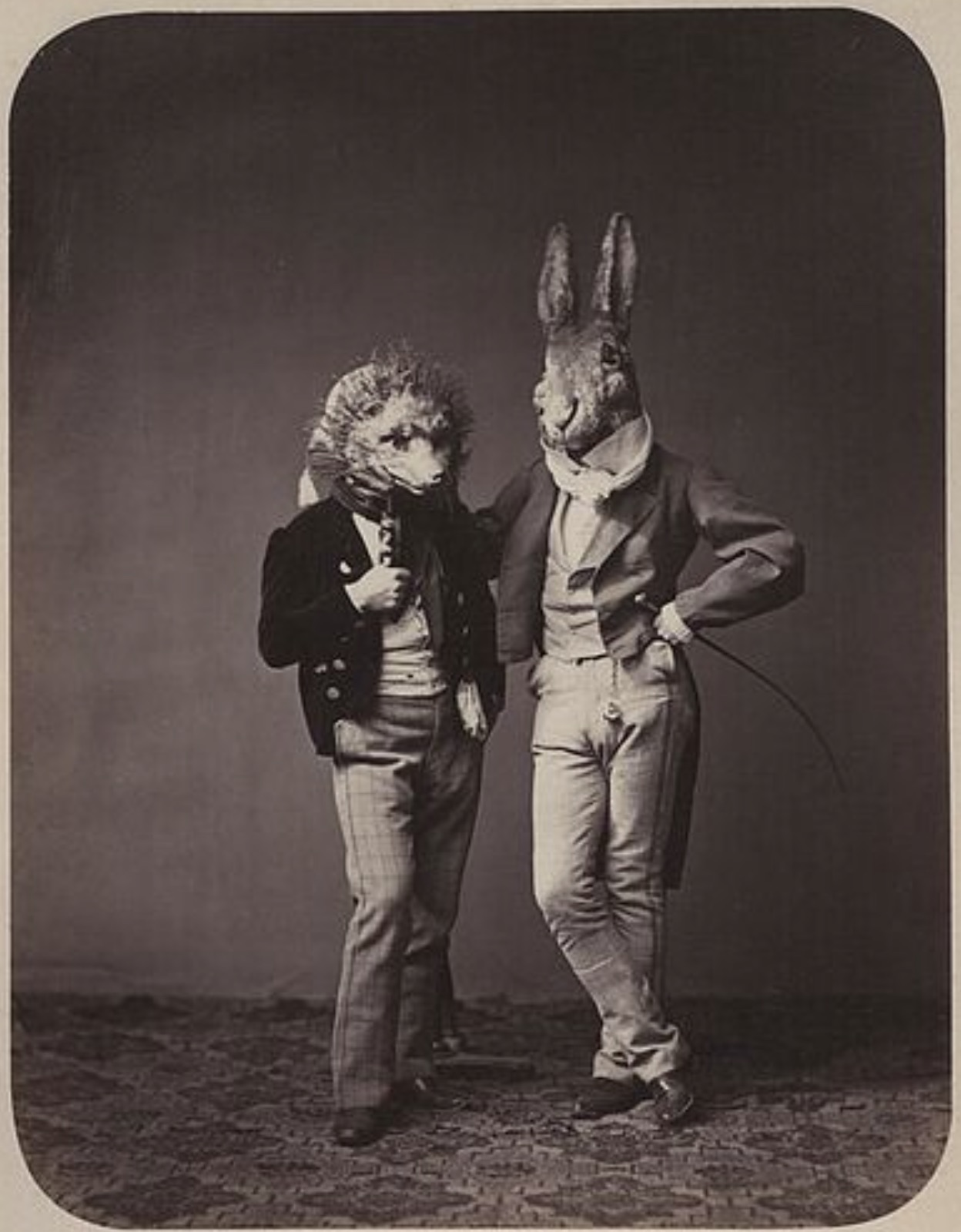 vintage creepy animal masks