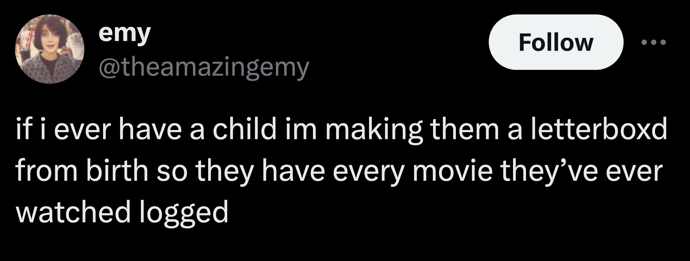 parallel - emy if i ever have a child im making them a letterboxd from birth so they have every movie they've ever watched logged