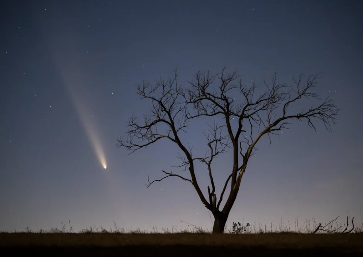 Comet A3 over Nebraska.