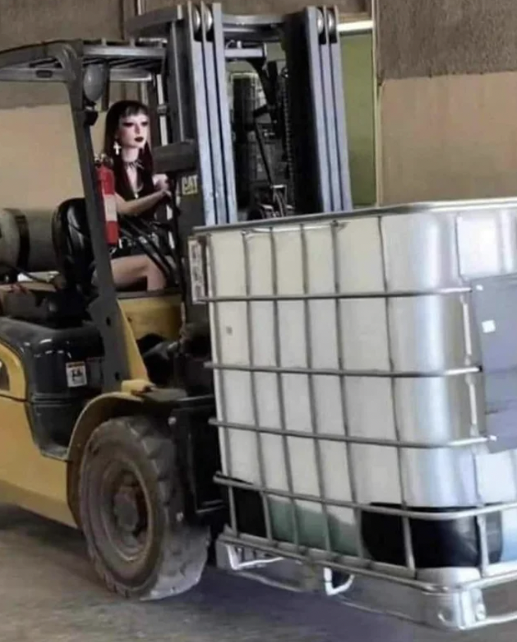 goth girl blocked her on everything forklift